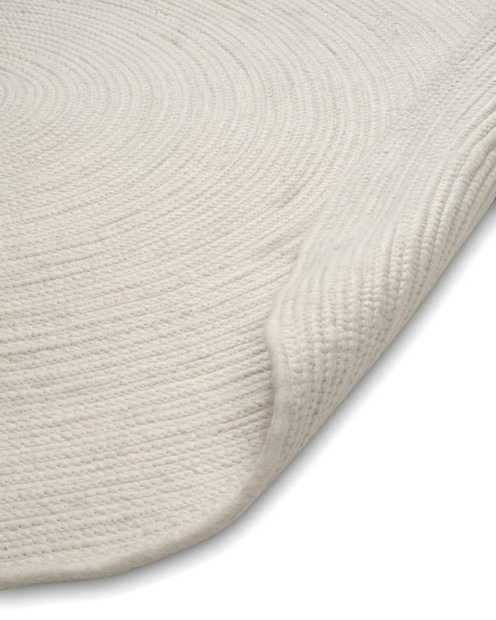 Merino wool carpet round Ø200 cm - white - Classic Collection