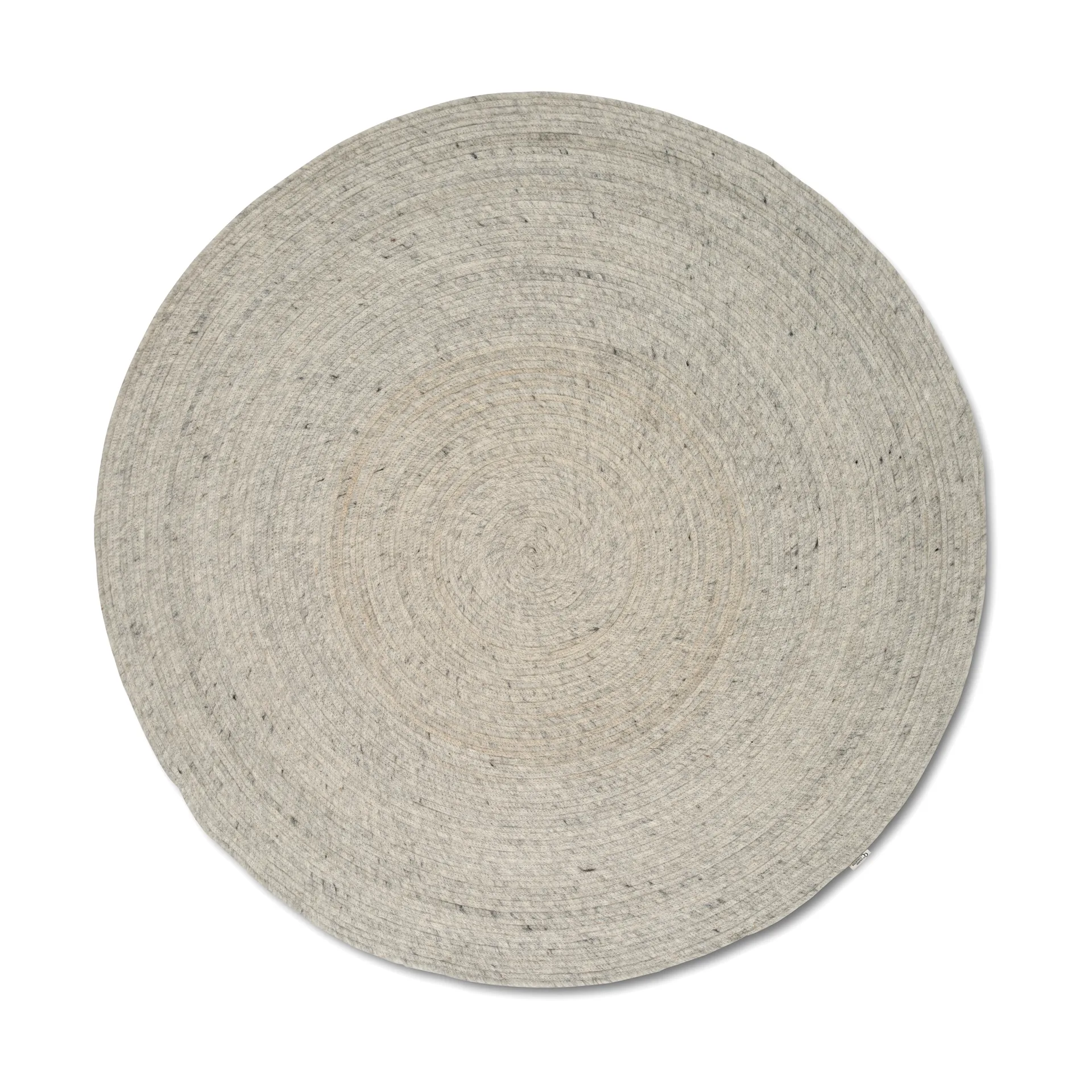 Merino wool rug round Ø240 cm, Concrete Classic Collection