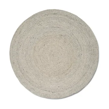 Merino wool rug round Ø240 cm - Concrete - Classic Collection