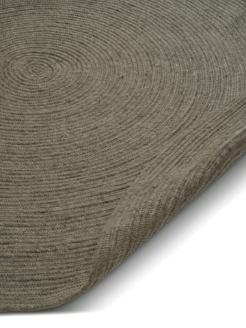 Merino wool rug round Ø240 cm - Dark green - Classic Collection