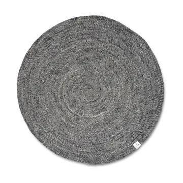 Merino wool rug round Ø240 cm - Granite - Classic Collection