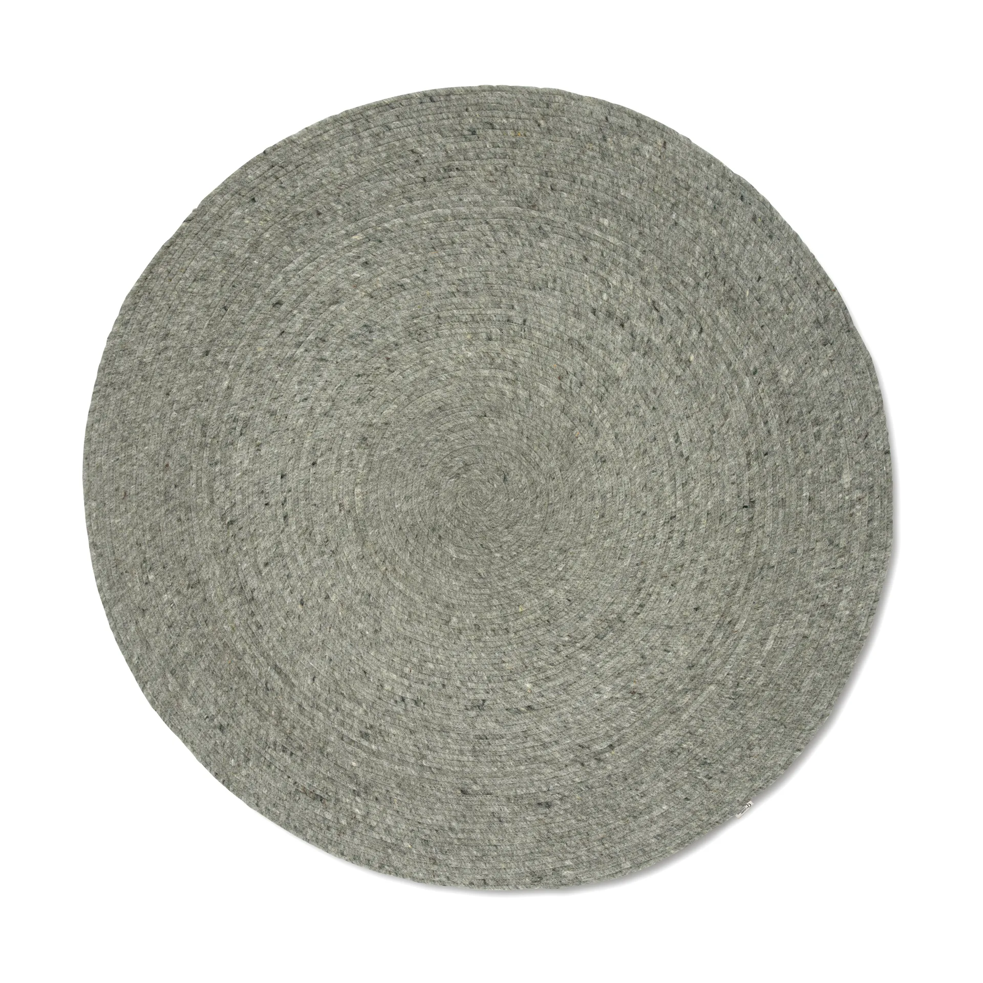 Merino wool rug round Ø240 cm, Green Classic Collection