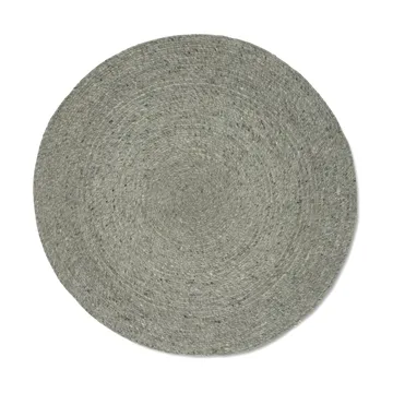 Merino wool rug round Ø240 cm - Green - Classic Collection