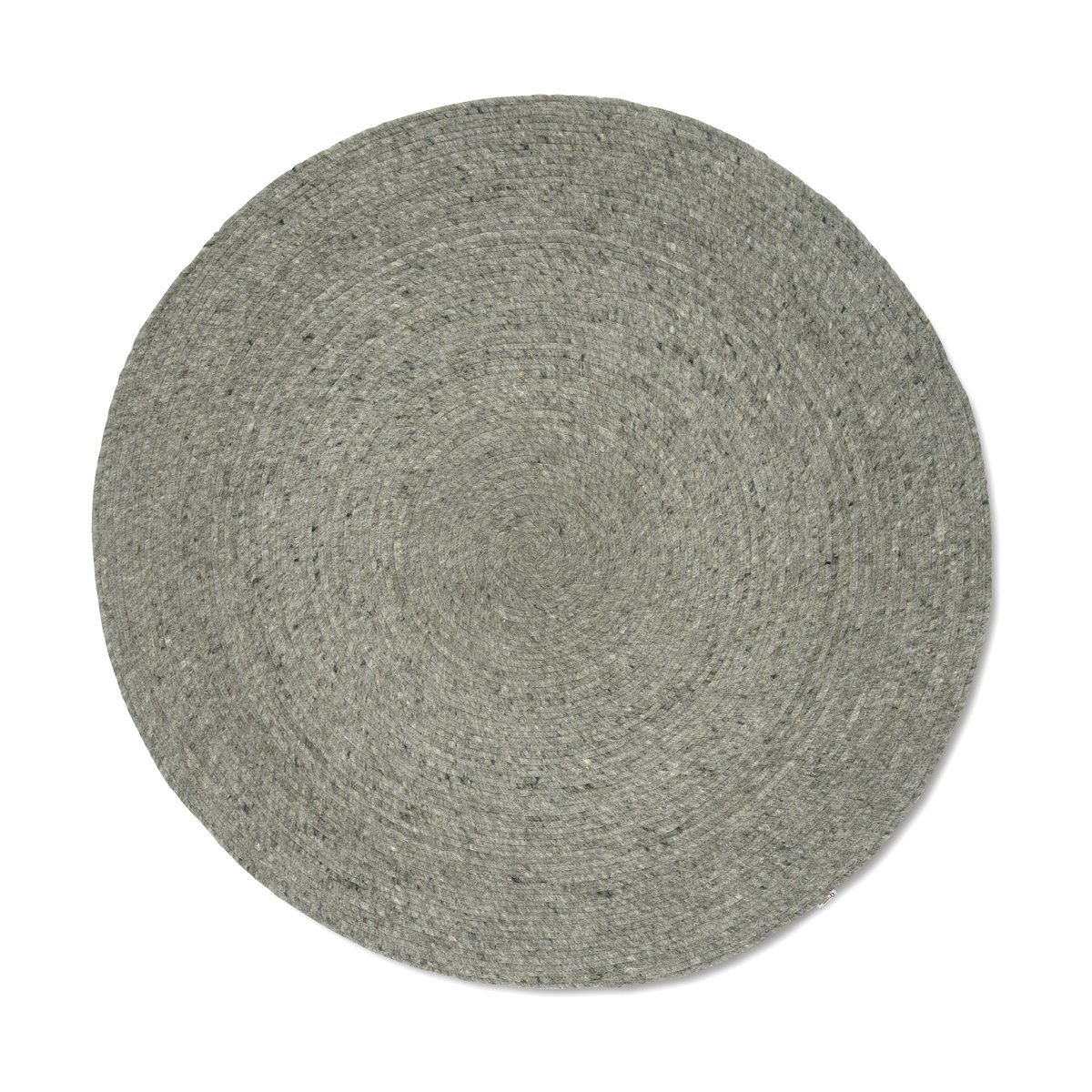Classic Collection Merino wool rug round o240 cm Green