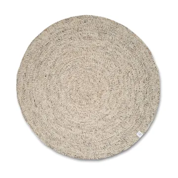 Merino wool rug round Ø240 cm - Natural beige - Classic Collection
