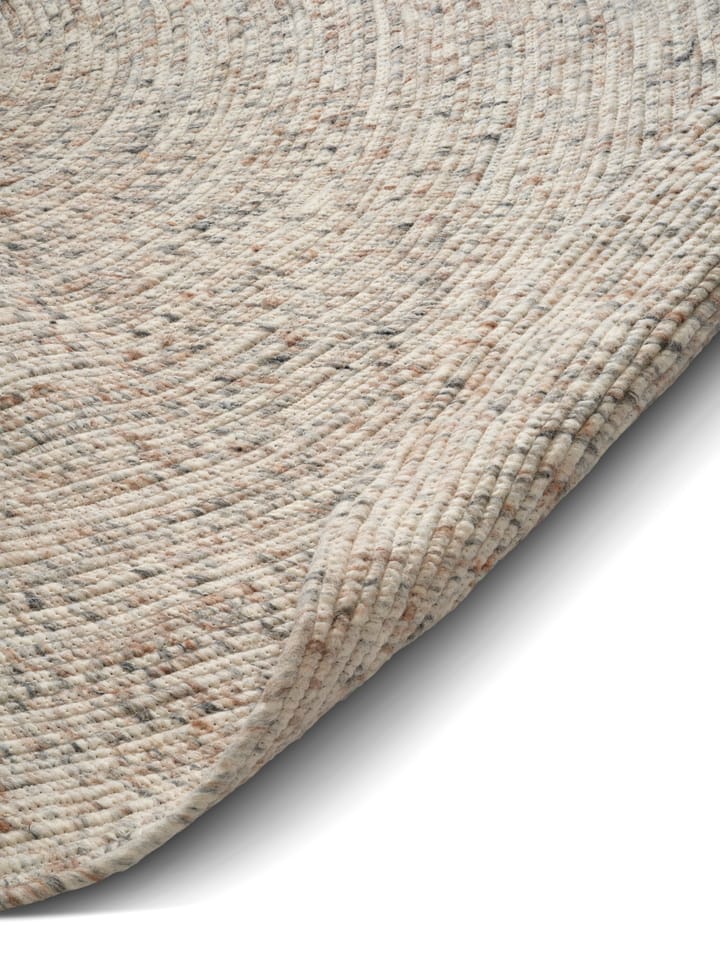 Merino wool rug round Ø240 cm, Natural beige Classic Collection
