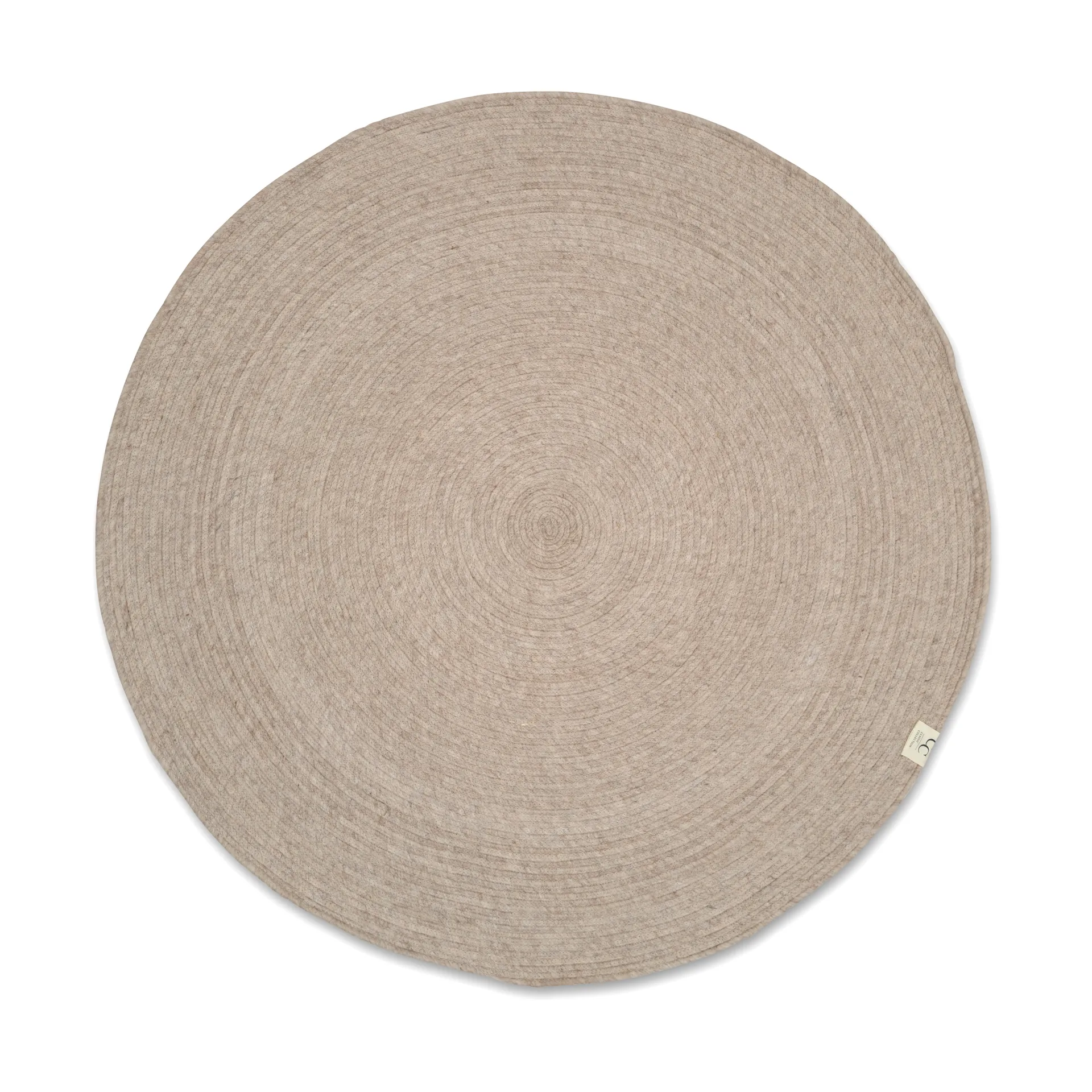 Merino wool rug round Ø240 cm, Oat Classic Collection
