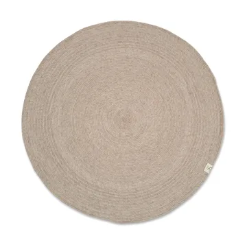 Merino wool rug round Ø240 cm - Oat - Classic Collection