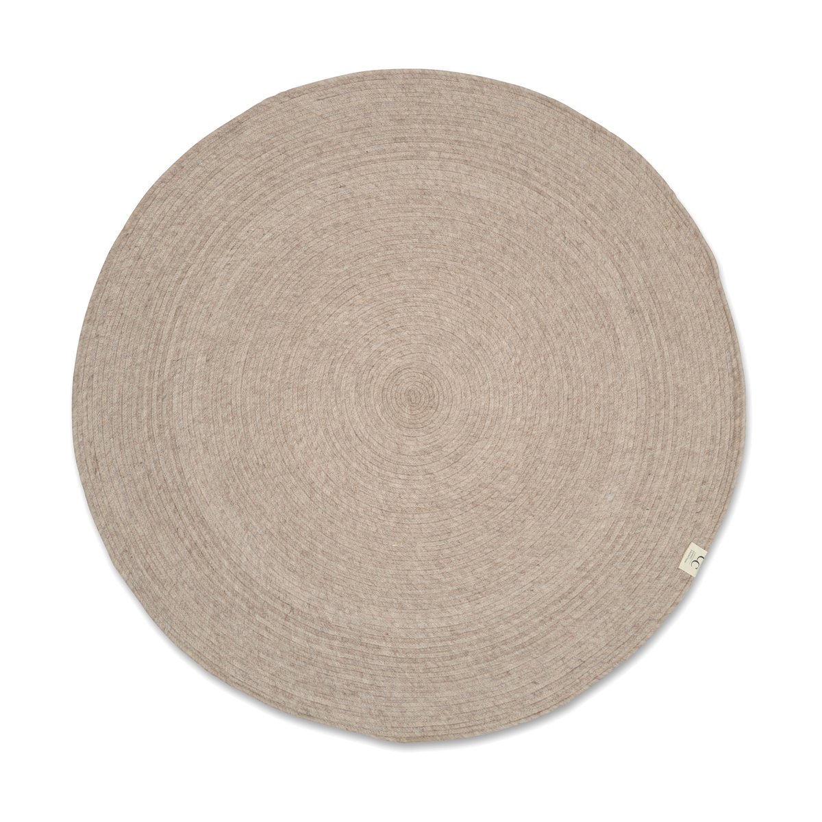 Classic Collection Merino wool rug round o240 cm Oat