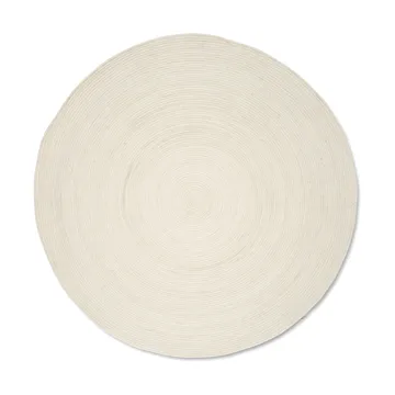Merino wool rug round Ø240 cm - White - Classic Collection