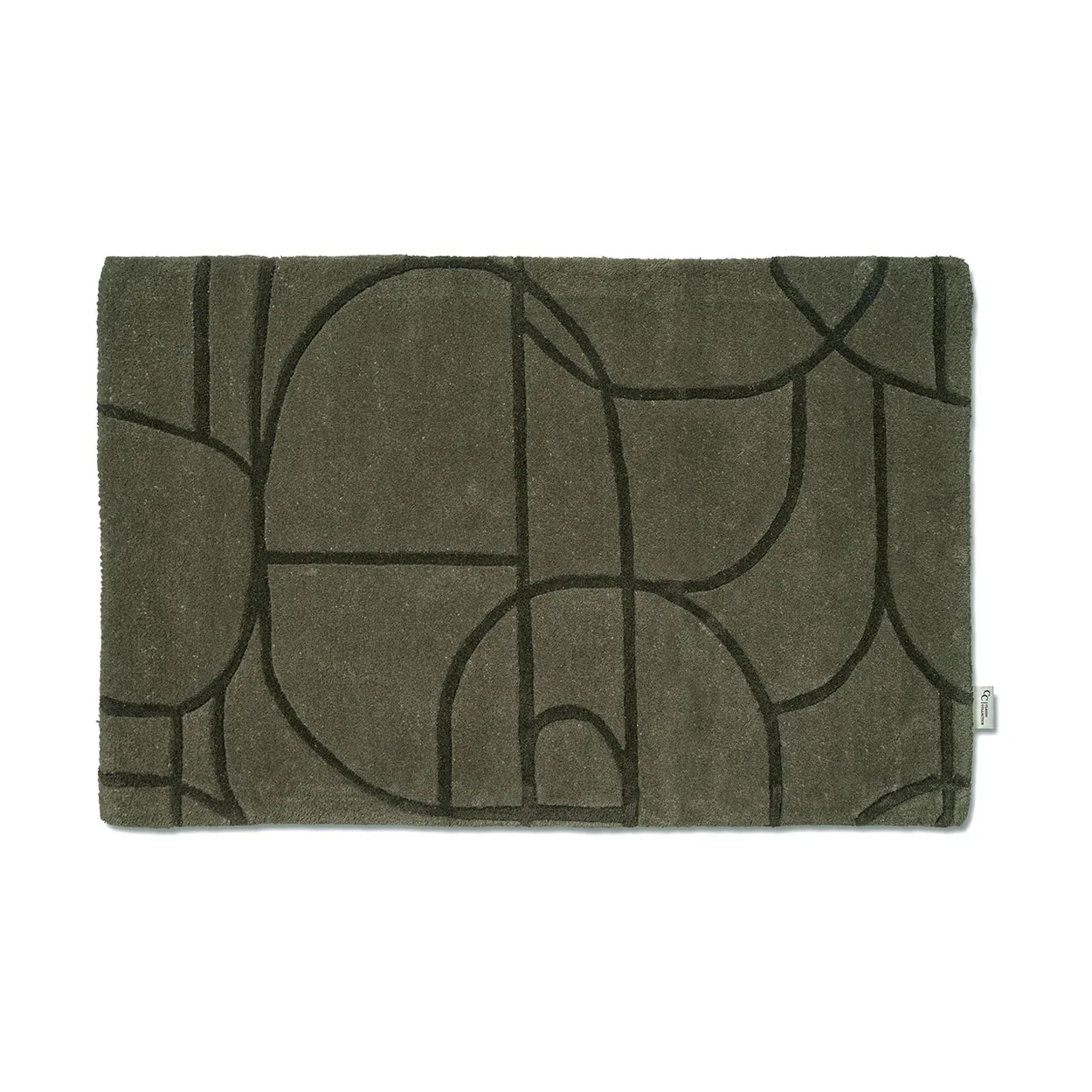 Classic Collection Modern Abstract doormat 60x90 cm Green