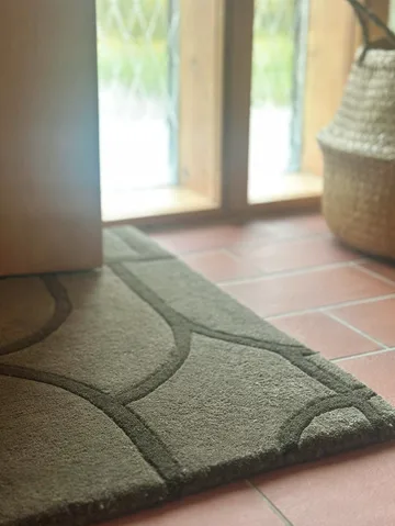 Modern Abstract doormat 60x90 cm - Green - Classic Collection