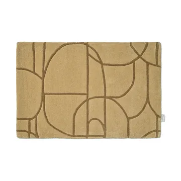 Modern Abstract doormat 60x90 cm - Mustard - Classic Collection