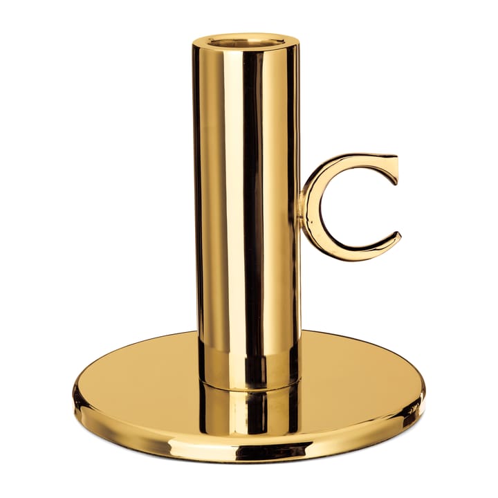 Monogram candlestick 11 cm - brass - Classic Collection