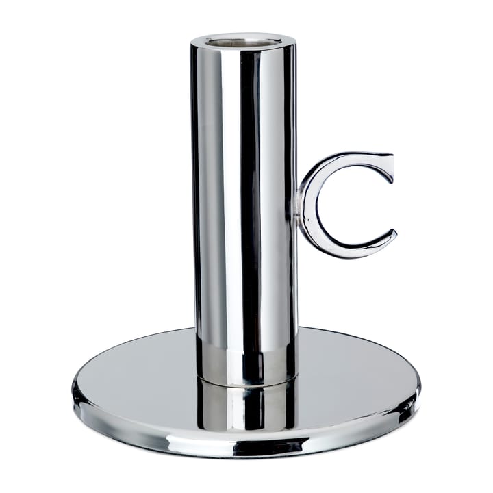 Monogram candlestick 11 cm - nickle plated brass - Classic Collection