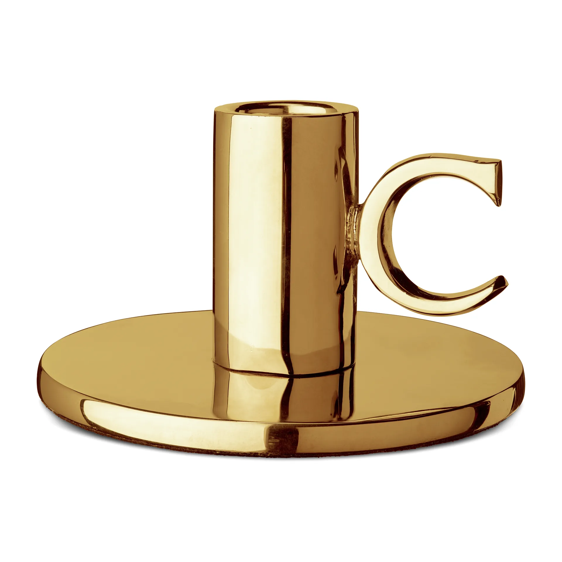 Monogram candlestick 6 cm, brass Classic Collection