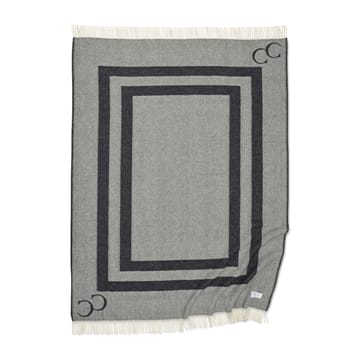 Monogram wool throw 130x200 cm - black - Classic Collection