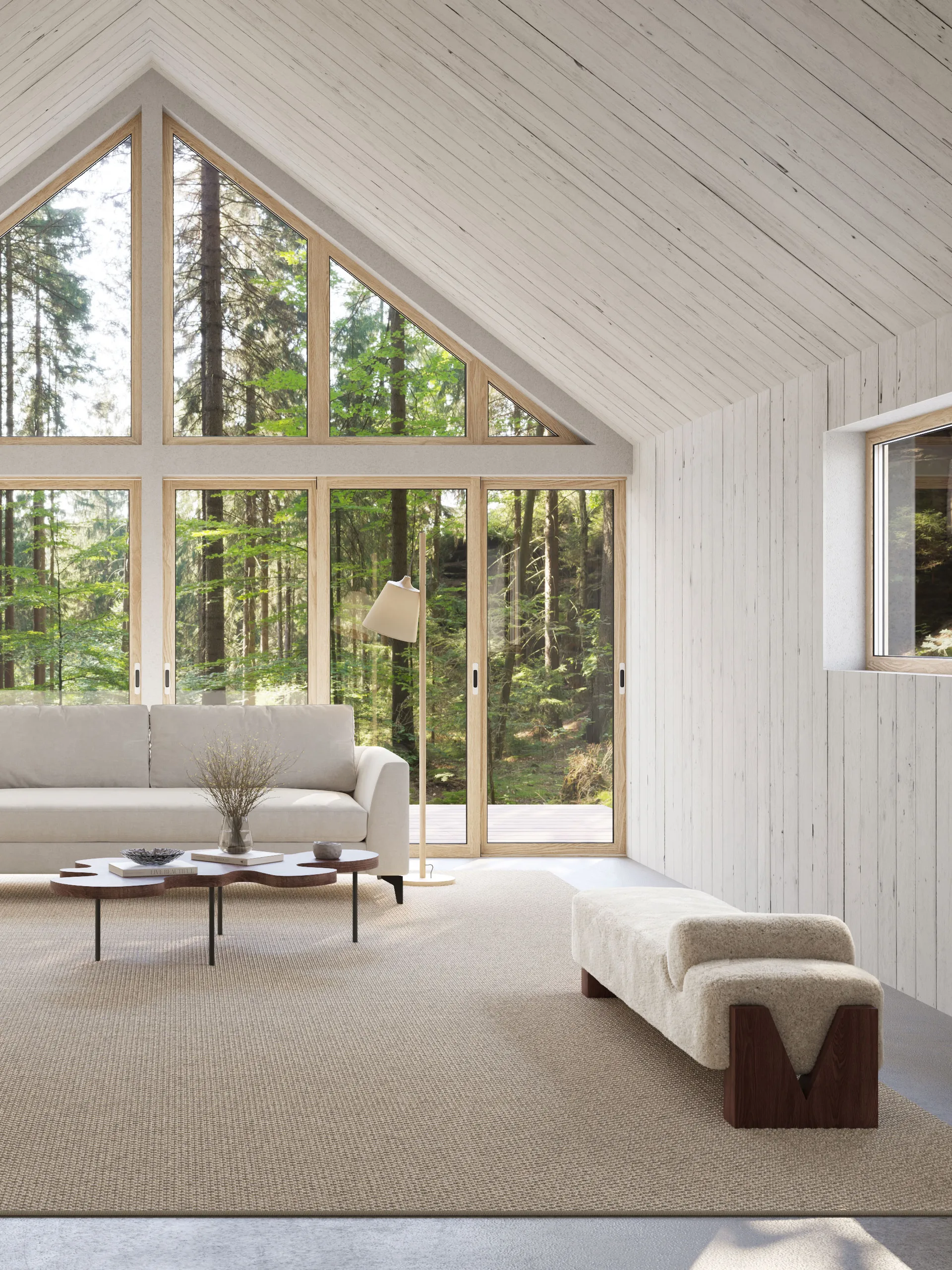 Nordklint rug with overlock edging, Natural grey, 300x400 cm Classic Collection