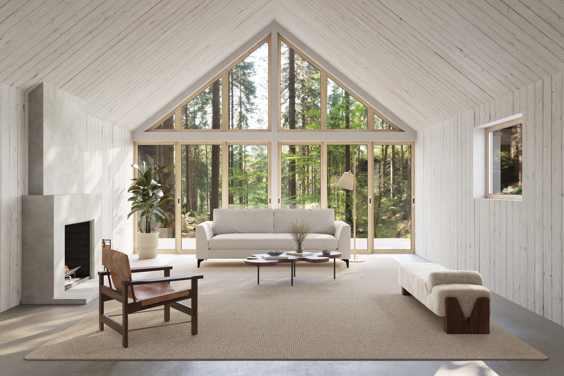 Nordklint rug with overlock edging, Natural grey, 400x400 cm with overlock stitching Classic Collection