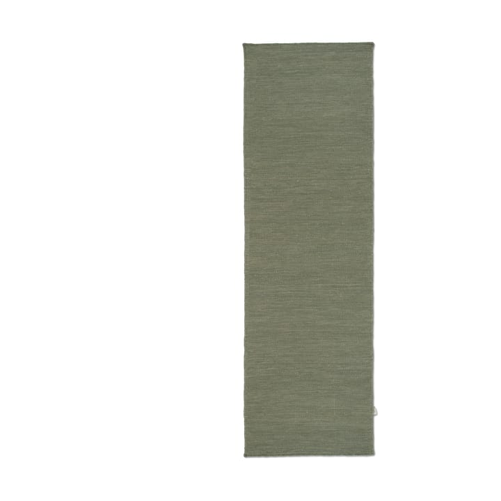 Plain runner rug - Green, 80x250 cm - Classic Collection