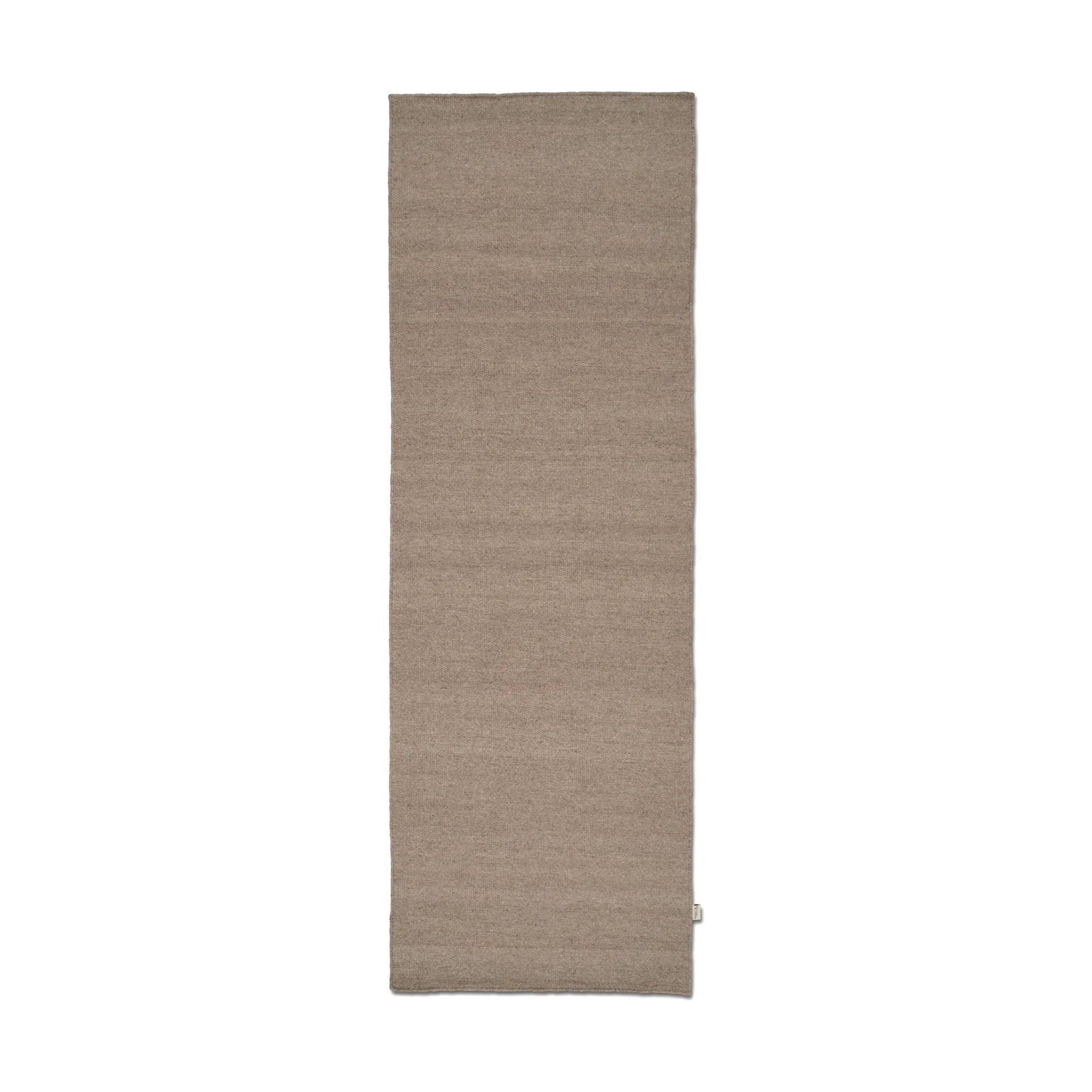 Plain runner rug, Natural-beige, 80x250 cm Classic Collection