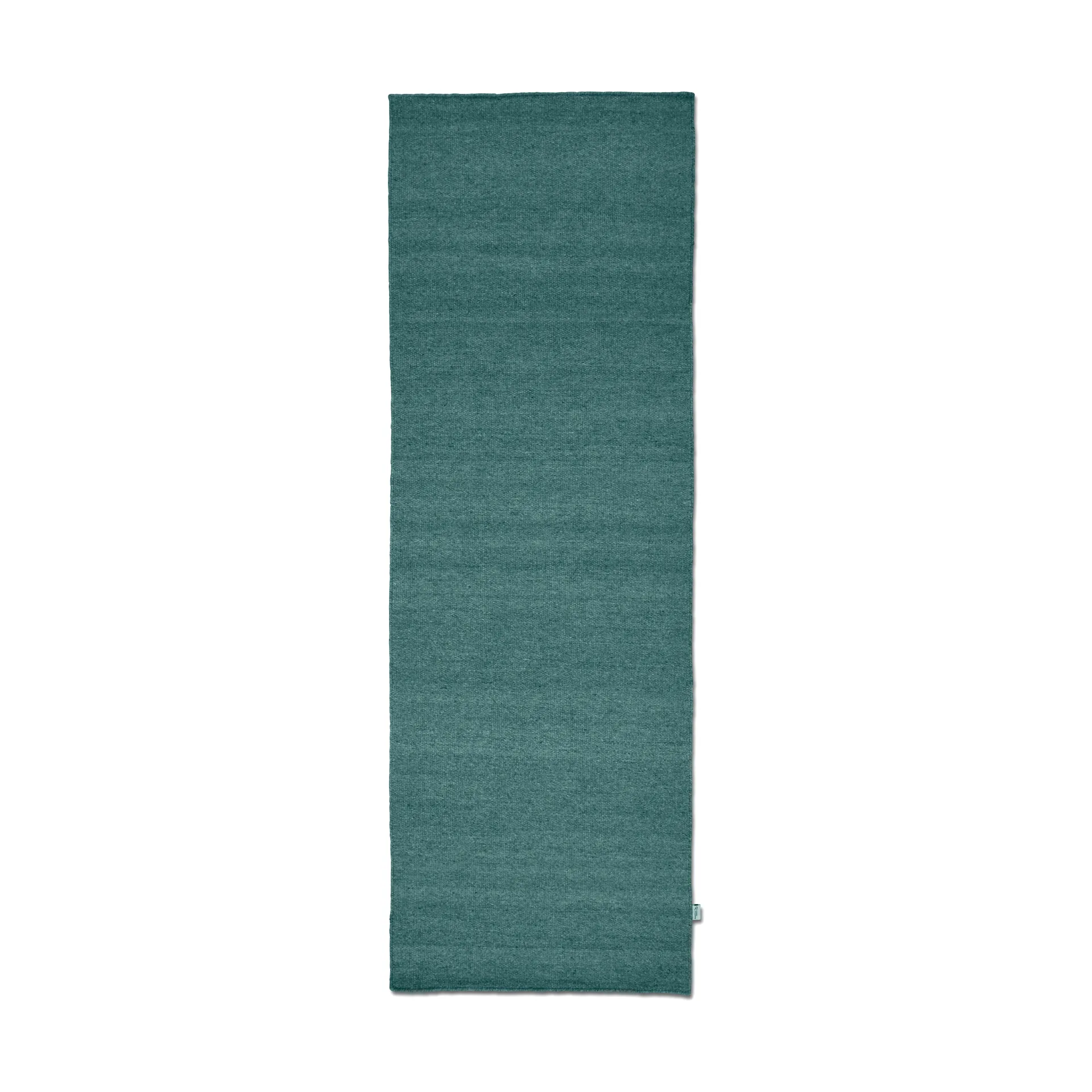 Plain runner rug, Teal, 80x250 cm Classic Collection