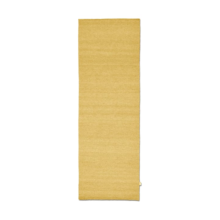 Plain runner rug - Yellow, 80x250 cm - Classic Collection