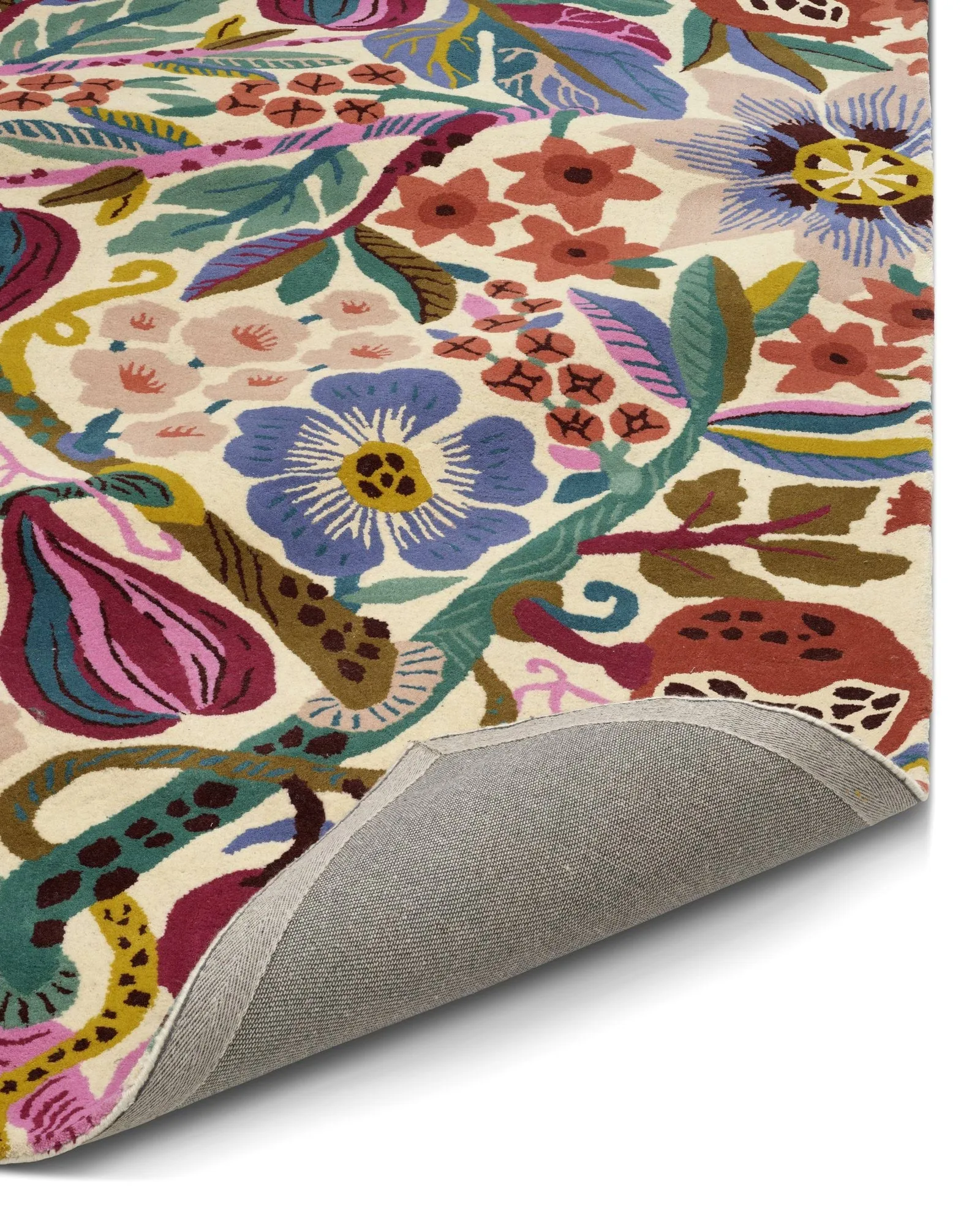 Pomegranate rug, White-multi, 250x350 cm Classic Collection
