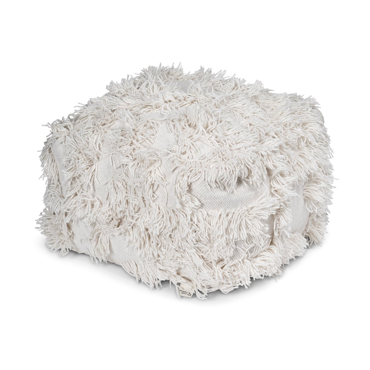 Classic Collection Pouf Rio 55x55 cm Off-white | Scandinavian Design | Sitting poufs | White