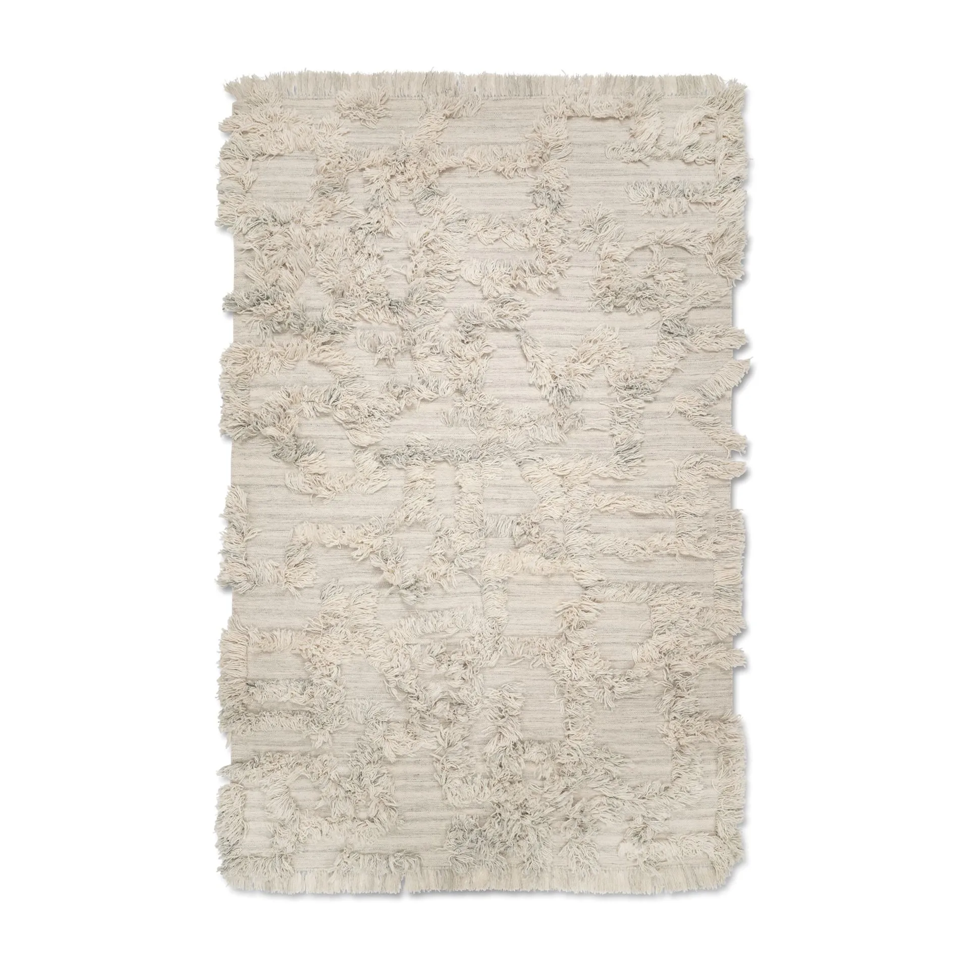 Rio wool carpet 200x300 cm, Ivory melange Classic Collection