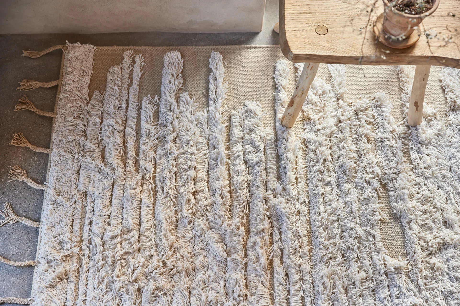 River rug 170x230 cm, Beige Classic Collection