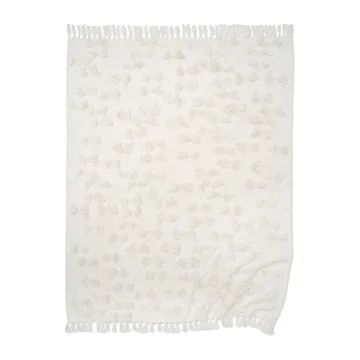 Rope cotton throw 130x170 cm - White - Classic Collection