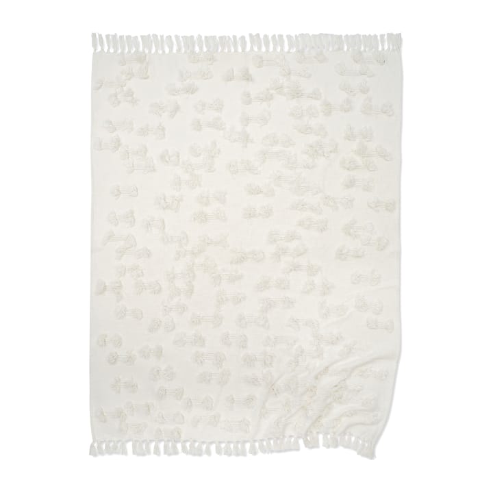 Rope cotton throw 130x170 cm - White - Classic Collection