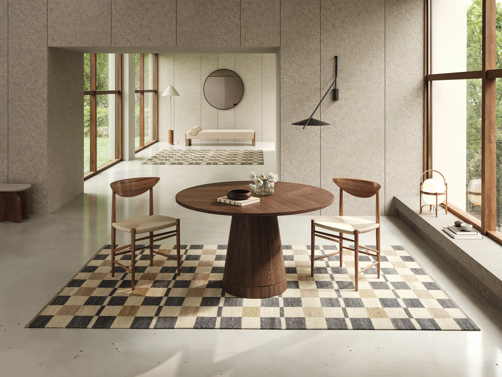 Rutvik rug, Blue, 250x350 cm Classic Collection