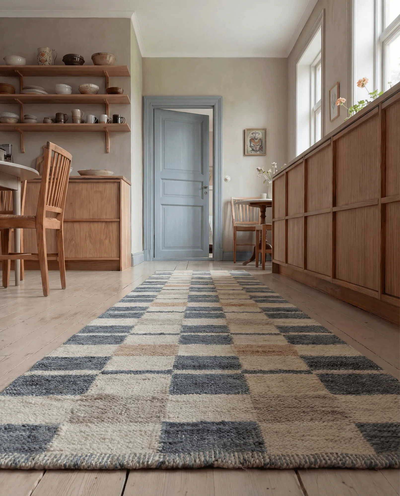 Rutvik rug, Blue, 80x250 cm Classic Collection