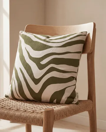 Savannah cushion cover - Green-off white, 50x50 cm - Classic Collection