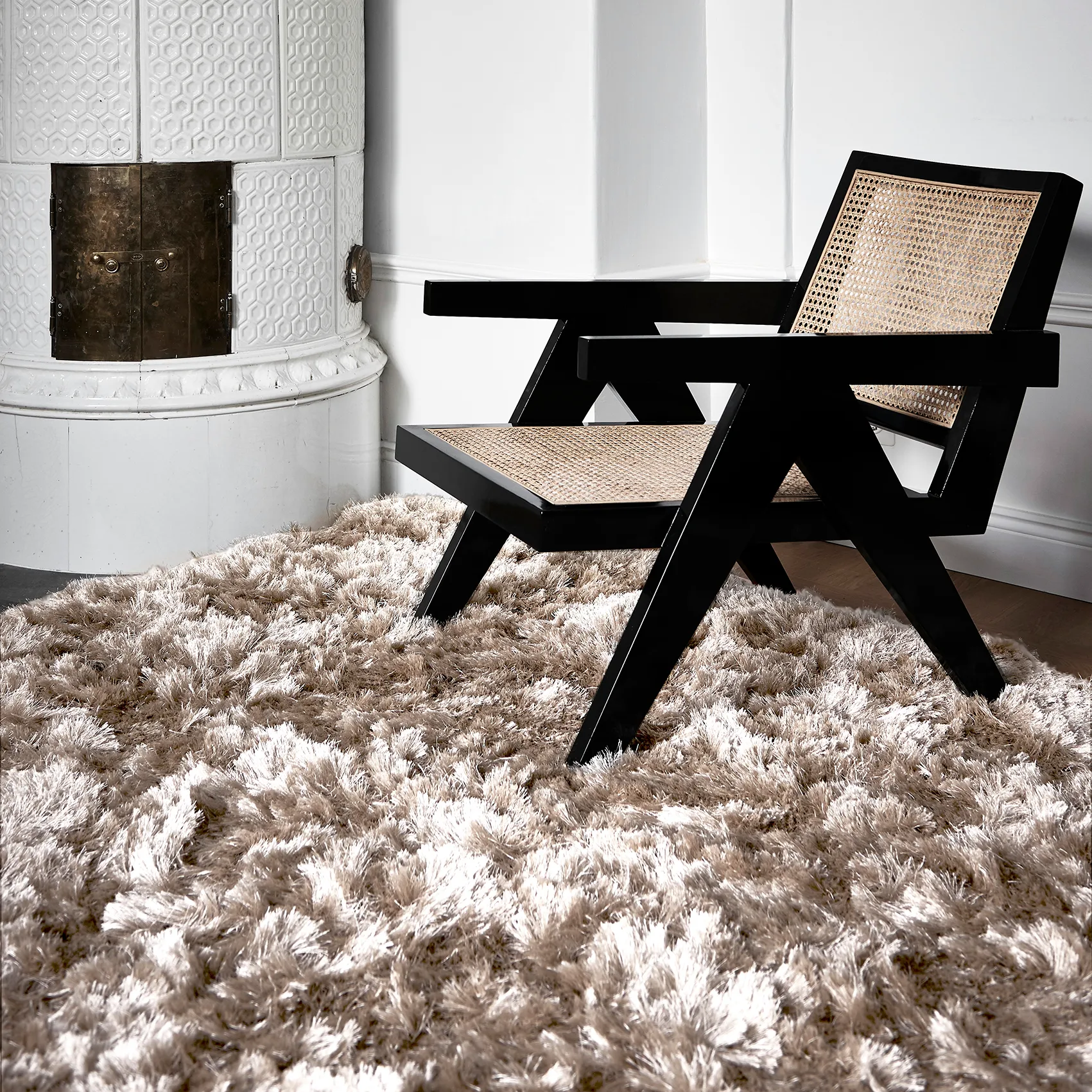 Shaggy rug 250x350 cm, Champagne Classic Collection