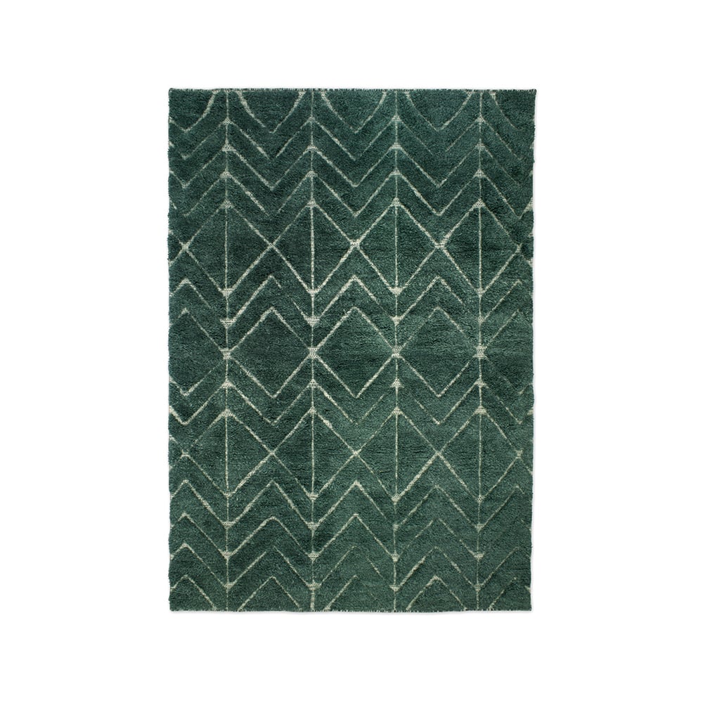 Classic Collection Soho rug pine, 170x230 cm | Scandinavian Design | Wool rugs | Green