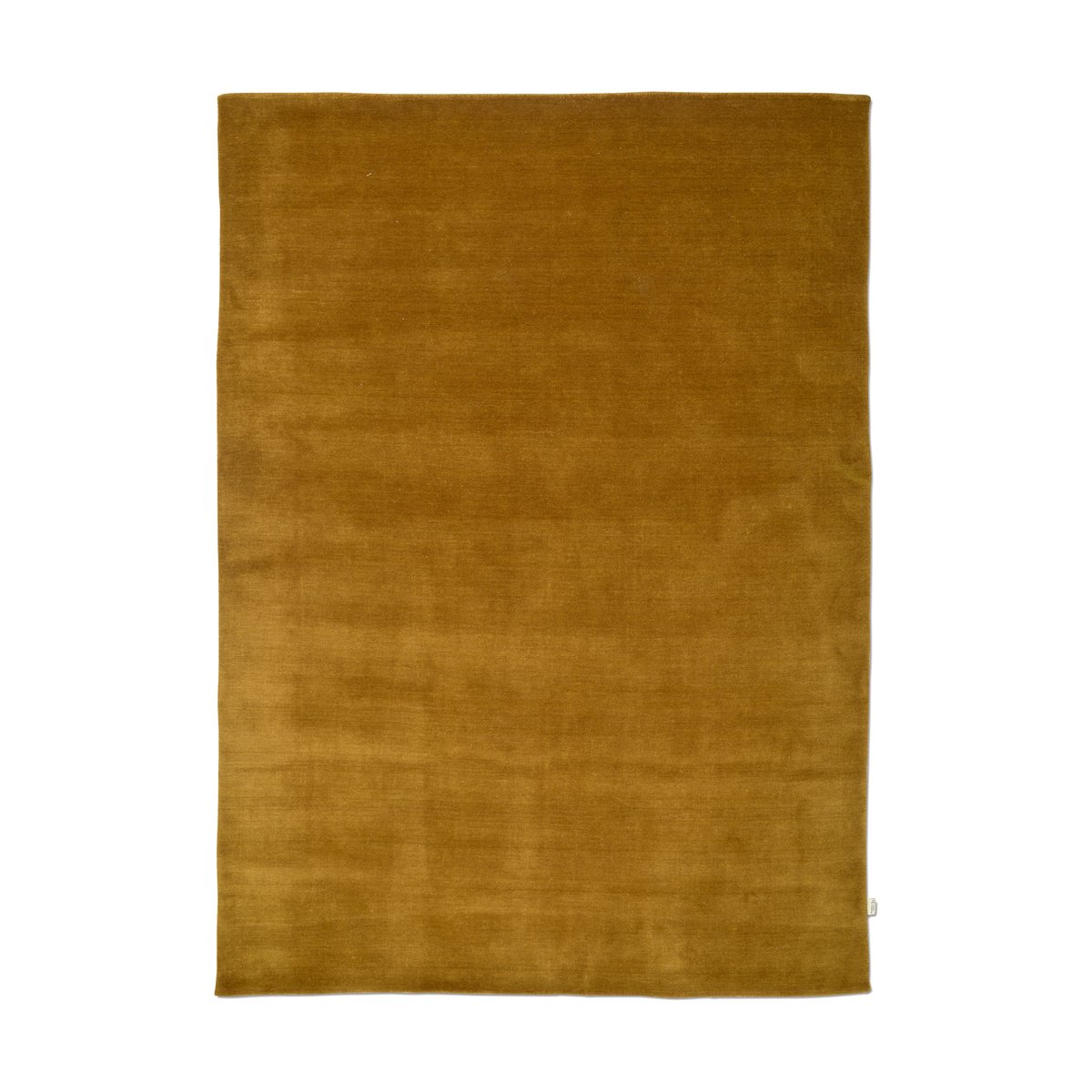 Classic Collection Solid rug Ochre, 250x350 cm | Scandinavian Design | Wool rugs | Brown