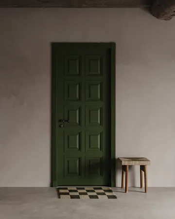 Square doormat 60x90 cm - Black-natural - Classic Collection