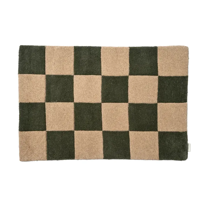 Square doormat 60x90 cm - Green-natural - Classic Collection