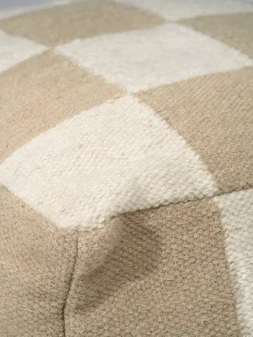 Square pouf 50x50 cm - White-natural - Classic Collection
