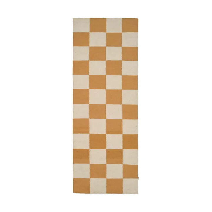 Square runner rug - White-yellow, 80x240 cm - Classic Collection