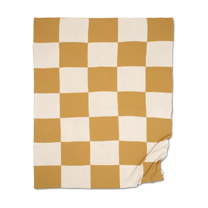 Square throw 130x170 cm - Yellow - Classic Collection
