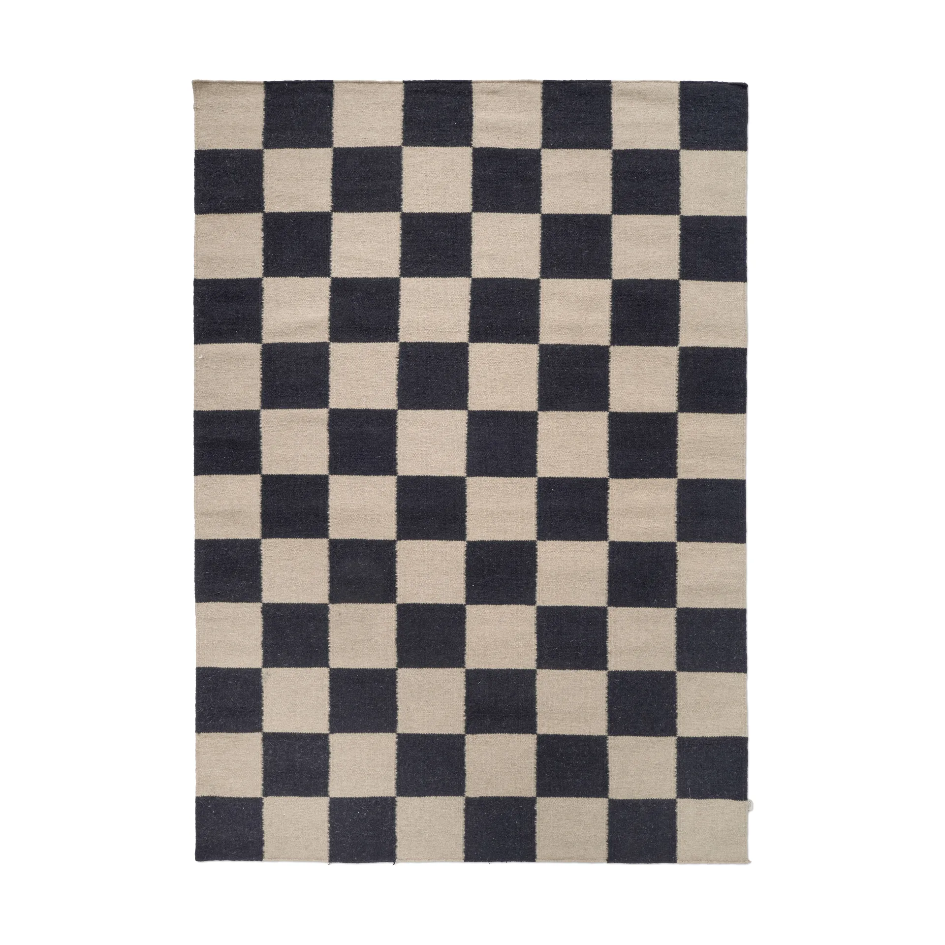 Squares rug, Black-beige, 170x230 cm Classic Collection