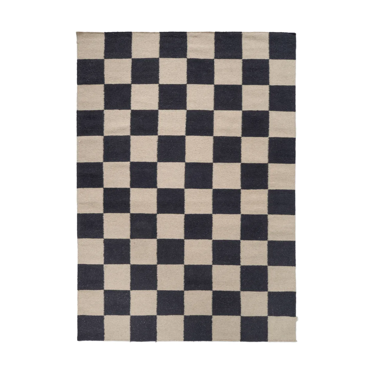 Classic Collection Squares rug Black-beige, 170x230 cm