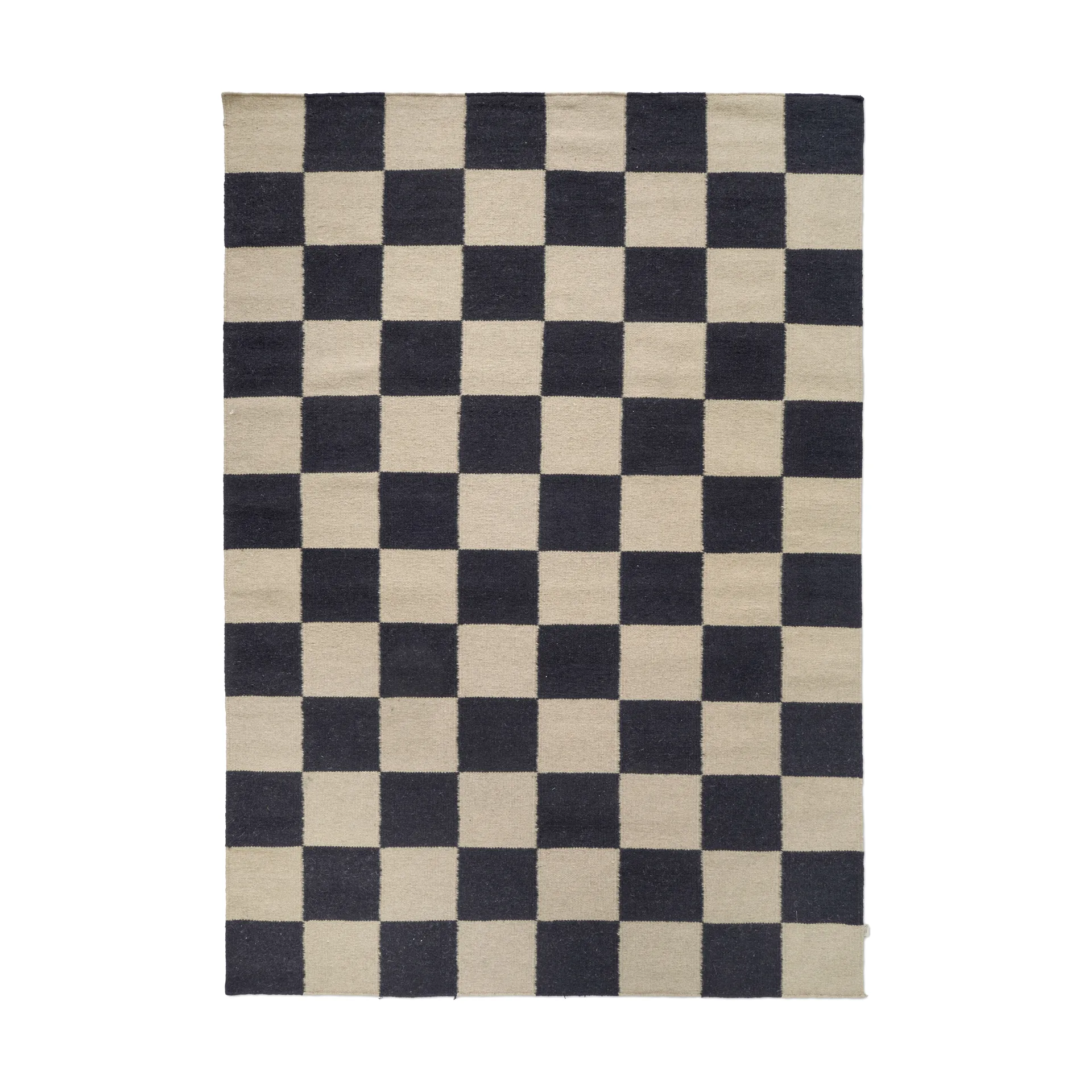 Squares rug, Black-natural, 300x400 cm Classic Collection