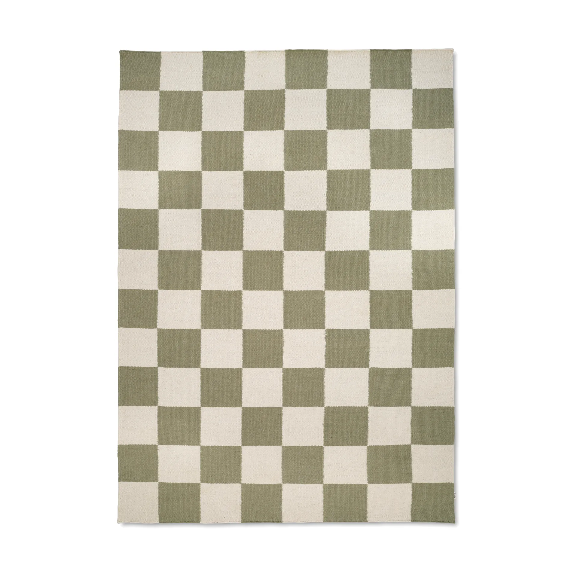 Squares rug, White-green, 300x400 cm Classic Collection