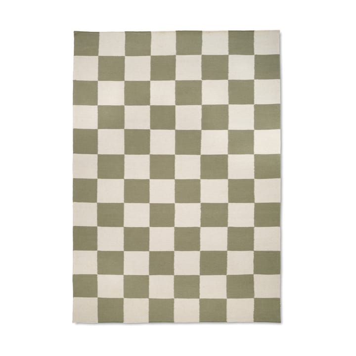Squares rug - White-green, 300x400 cm - Classic Collection