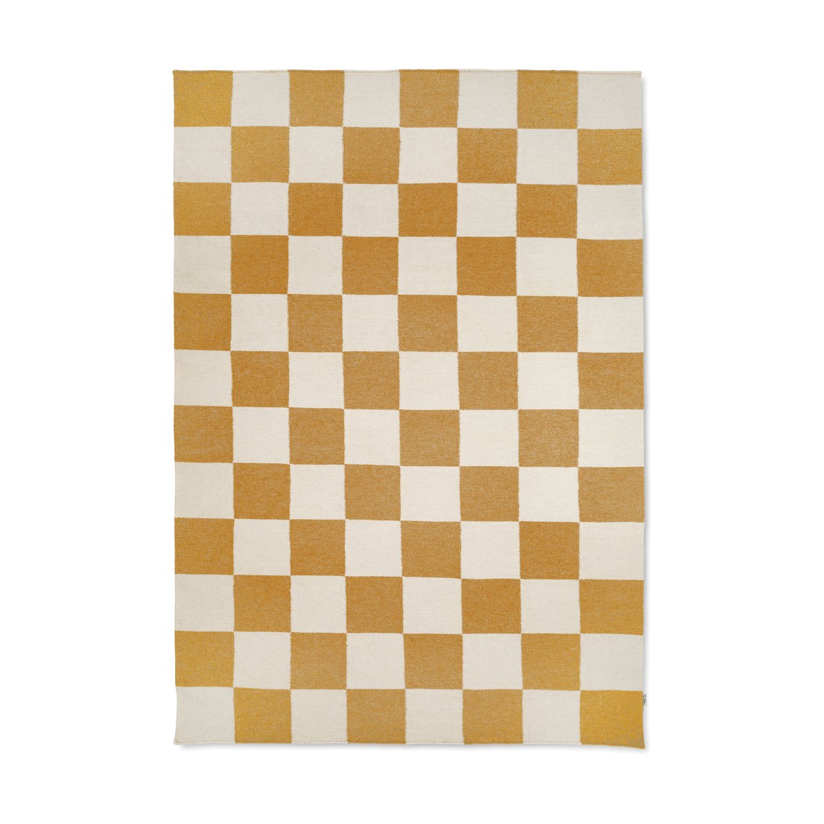Classic Collection Squares rug White-yellow, 300x400 cm